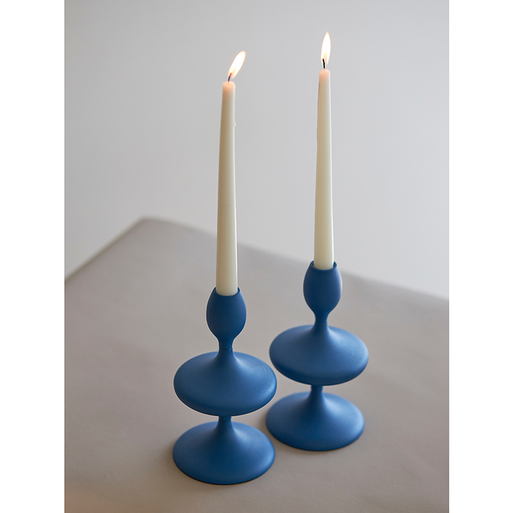 Подсвечник vivlend, 20 см, синий