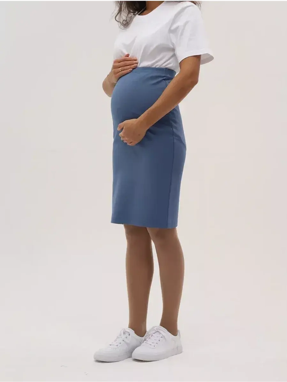 Юбка для беременных миди