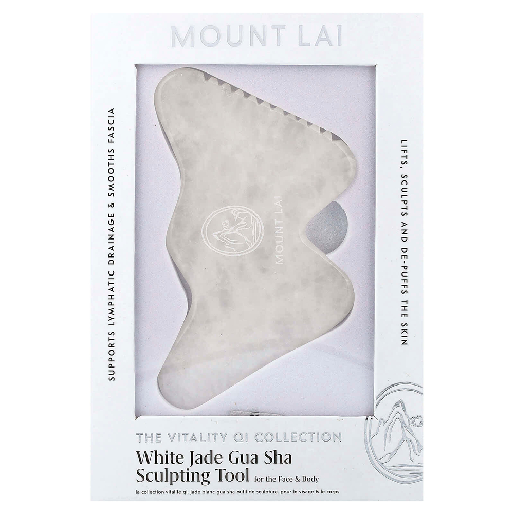 Mount Lai, The Vitality QI Collection, средство для лепки гуаша из белого нефрита, 1 шт.