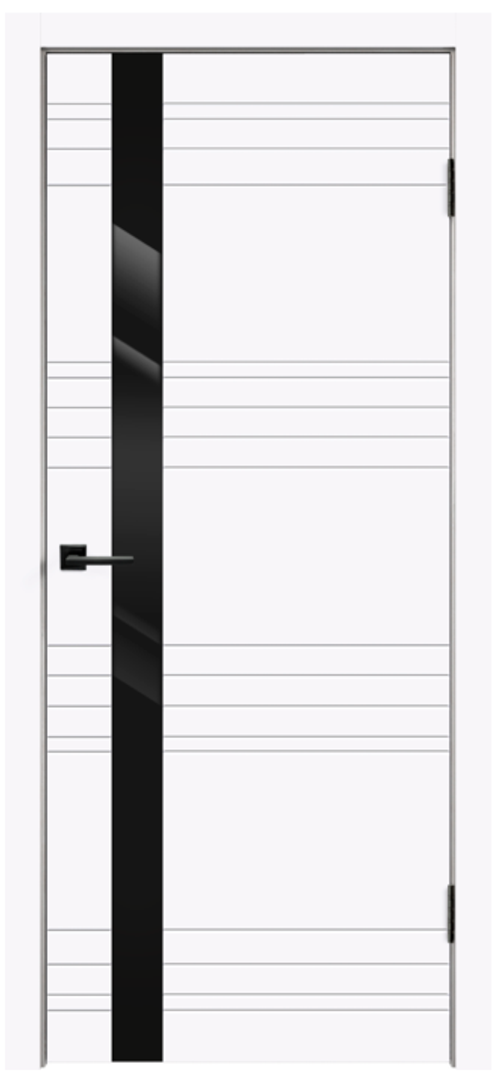 Сканди N Z1 Эмаль Белая Чёрное стекло