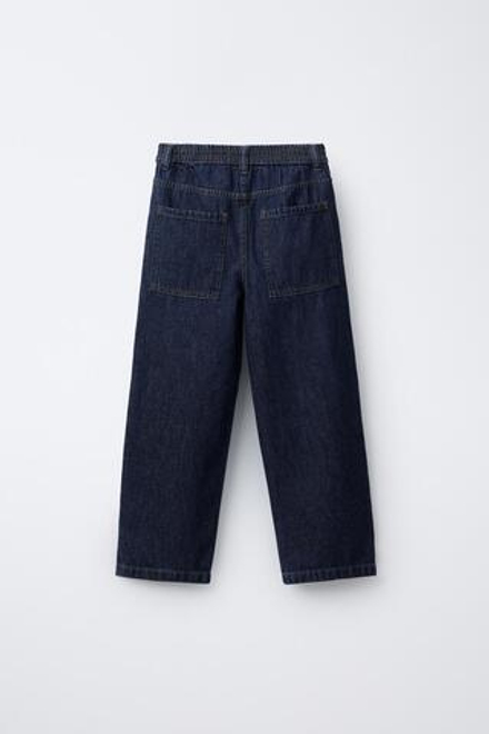 ZARA ДЖИНСЫ СВОБОДНОГО КРОЯ, ИНДИГО