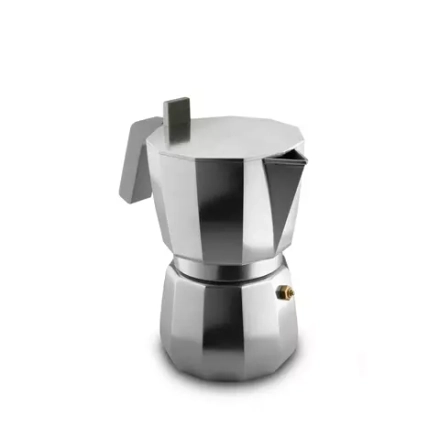 Alessi - Алюминиевая турка кофеварка  Moka на 9 чашек. / артикул   DC06/9 FM  / GTIN 8003299439461