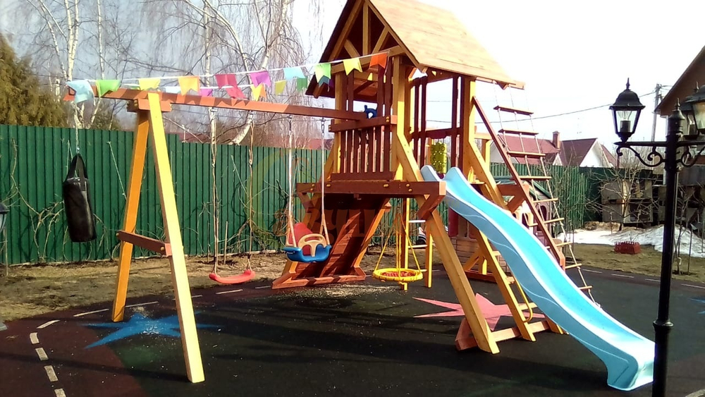 Деревянный игровой комплекс Савушка Lux - 6