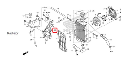 19150-KZZ-900. STAY, RESERVE TANK. Honda CRF250L-M