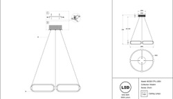 Подвесной светильник Maytoni Chain MOD017PL-L50N