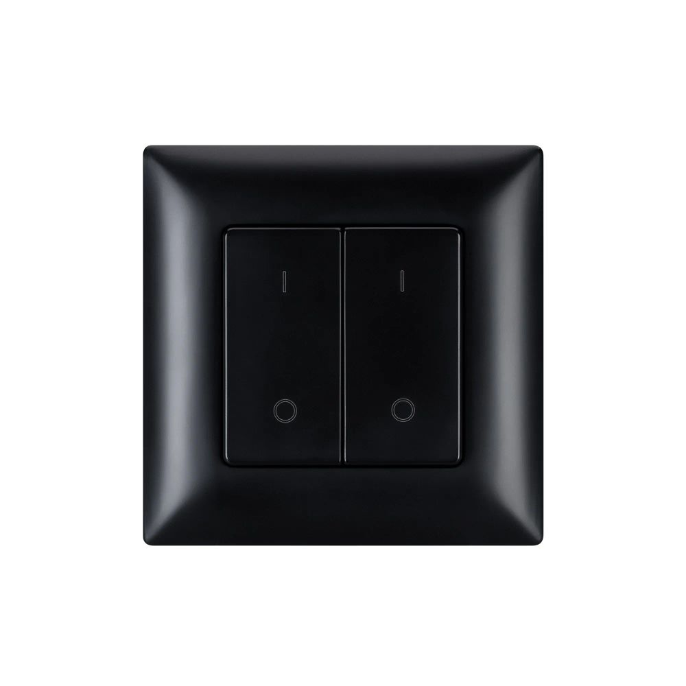 INTELLIGENT ARLIGHT Кнопочная панель SMART-RF-801-22-2G-DIM-SUF Black (3V, 2.4G) (IARL, IP20 Пластик, 5 лет) 050446