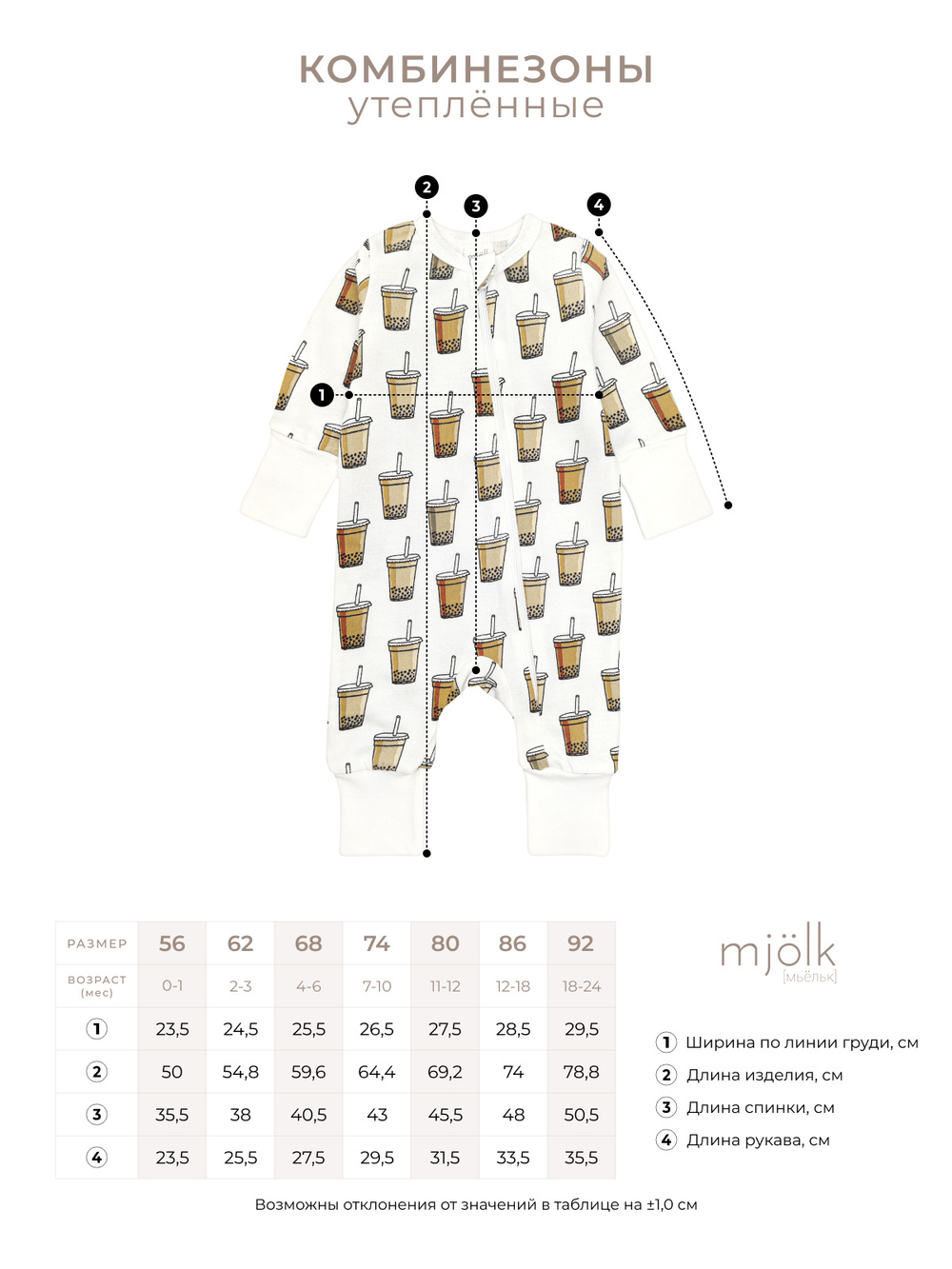 Утеплённый комбинезон с открытой ножкой Mjölk Sleep and Play Птички