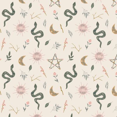 Мистические символы на розовом Эзотерика