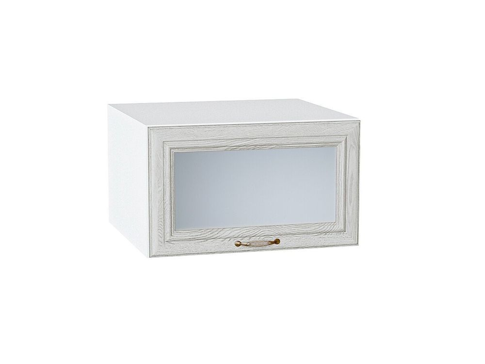 Шкаф верхний горизонтальный остекленный глубокий Шале