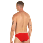 Красные мужские трусы-слипы с низкой посадкой (Размер: M) (Цвет: красный)