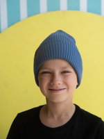 Шапка вязаная деми (Индиго) МУЛА