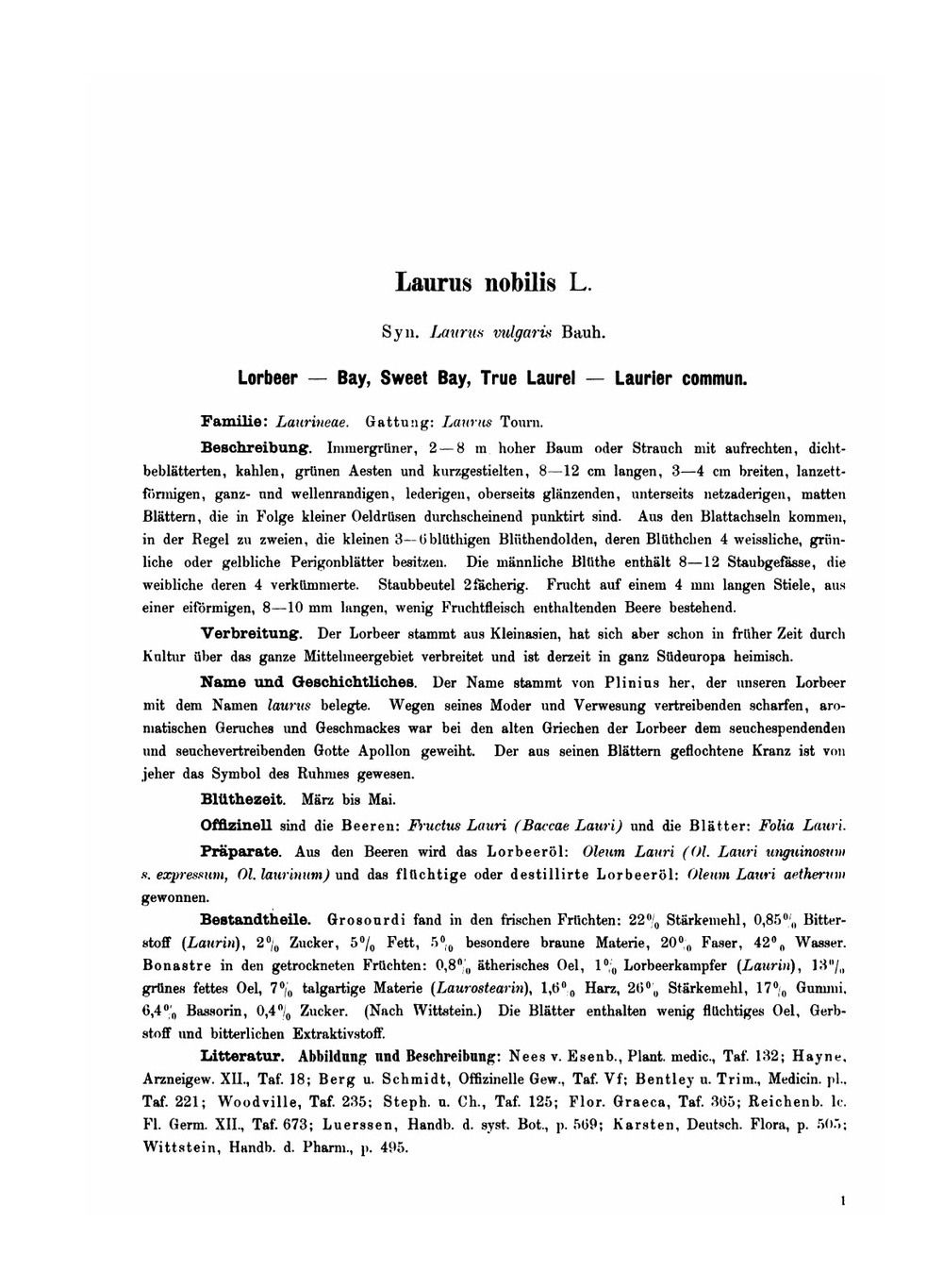 Köhler's medizinal-Pflanzen in naturgetreuen Abbildungen mit kurz erläuterndem Texte. Band 1 | G. Pabst