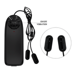 Дымчатая насадка-мастурбатор 6,2см с вибрацией Baile Vibrating Crystal Cap III BI-014631