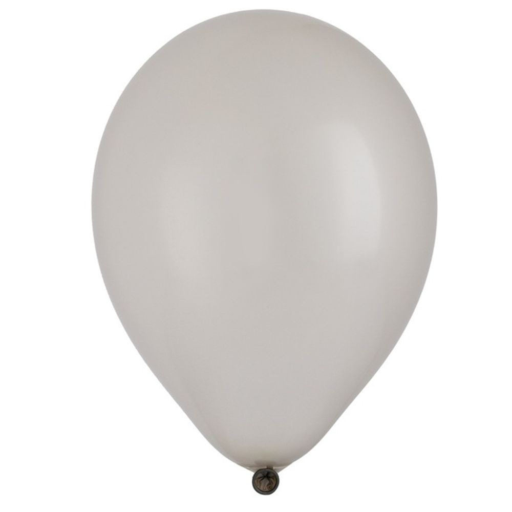 Воздушные шары Весёлая Затея, металлик серебро, 25 шт. размер 12&quot; #1102-1552
