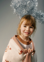 Плед вязаный (лошадки)