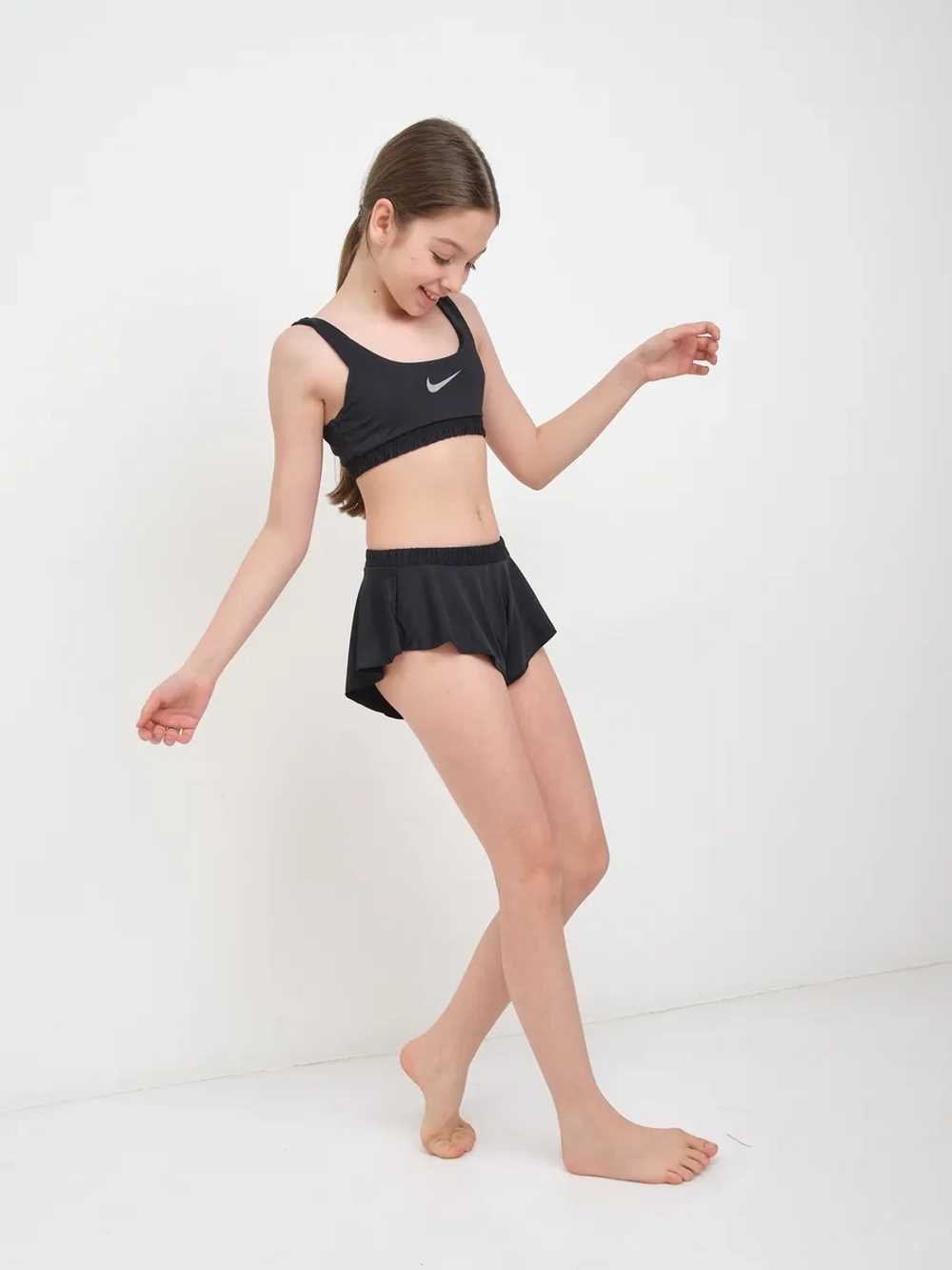 купальник раздельный 3 в 1 спортивный с шортами и топ