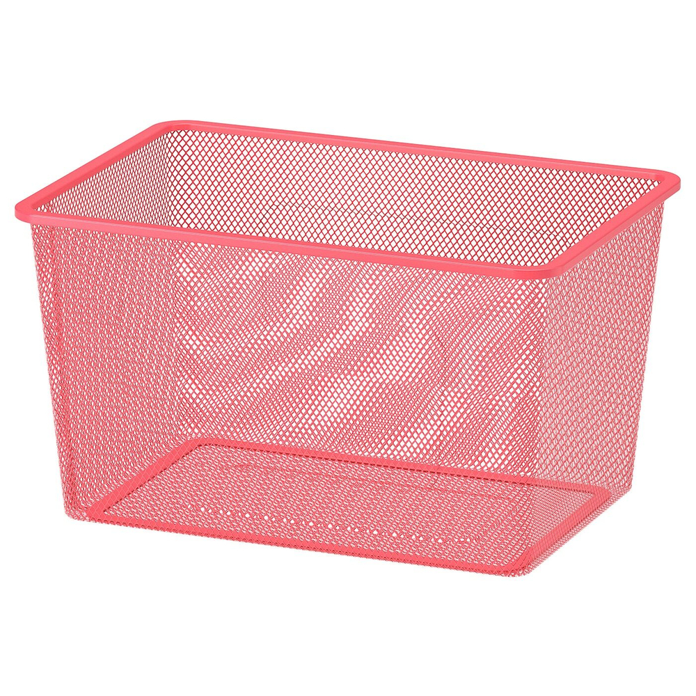 IKEA TROFAST  (ИКЕА ТРОФАСТ)  -  Контейнер из проволоки, светло-красный, 42x30x23 см