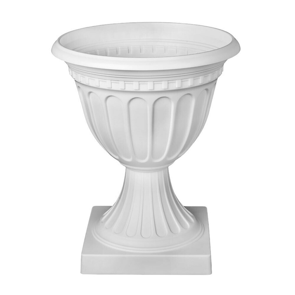 Вазон Олимпия 18л на высокой ножке, белый