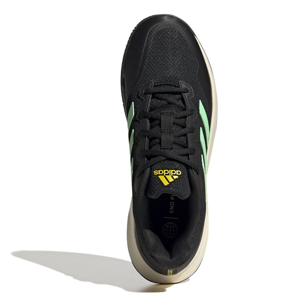 Мужские теннисные кроссовки adidas Gamecourt 2 Men - Black, Neon Green