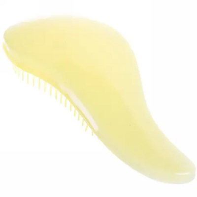 Расческа массажная компактная «Manhattan», цвет желтый, в коробке, 14,5см
