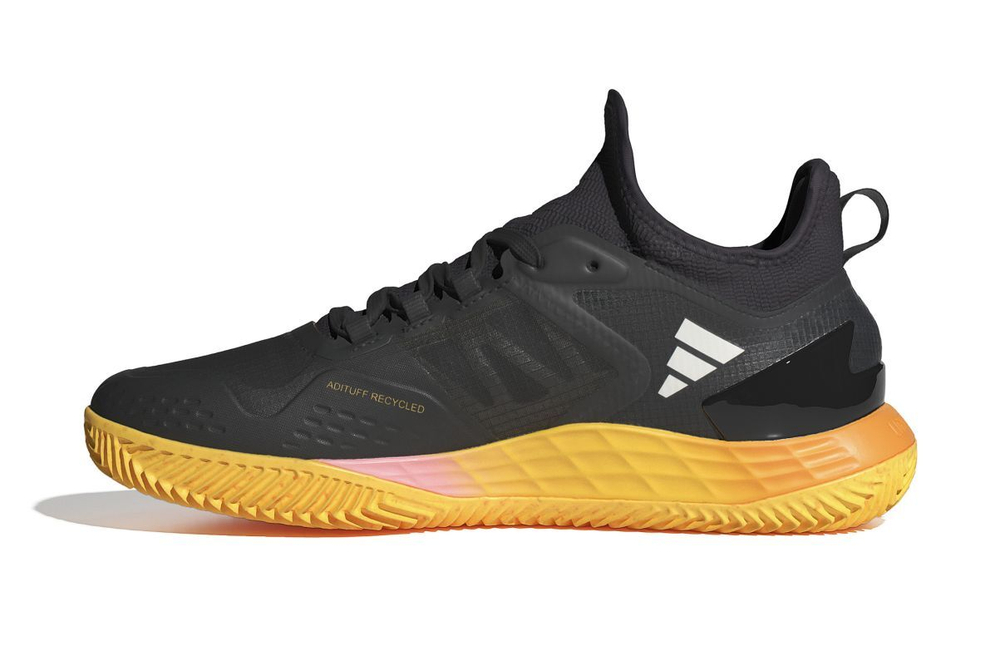 Мужские кроссовки теннисные Adidas Adizero Ubersonic 4.1 M Clay - black/orange/yellow