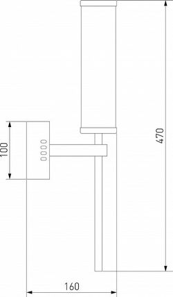 Бра Eurosvet Stark 50387 LED латунь