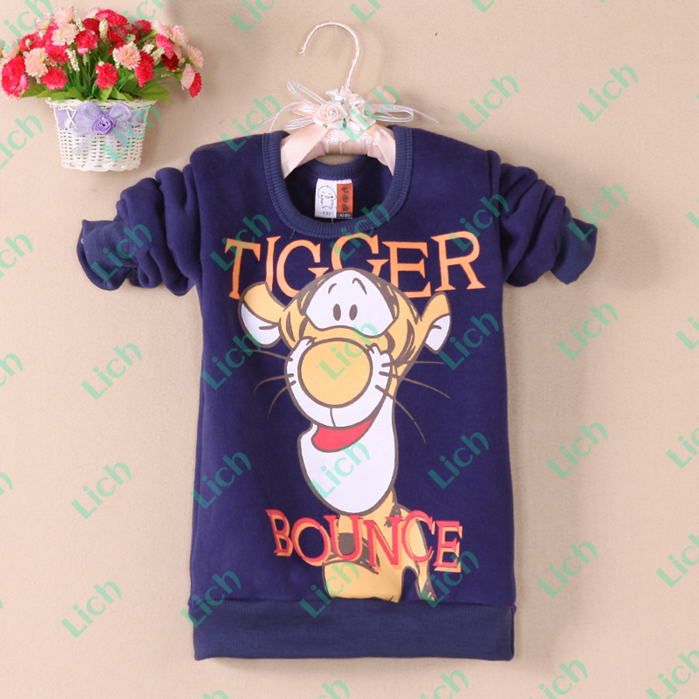 Толстовка детская с принтом Тигры