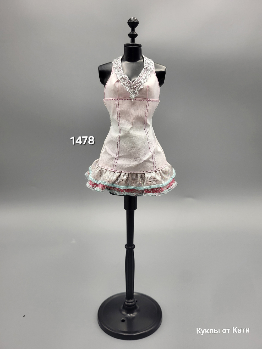 Одежда для куклы Барби винтаж платье 1478