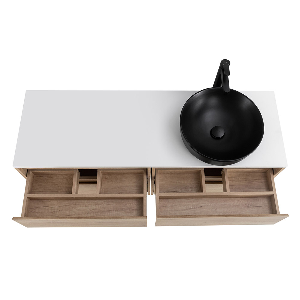 Мебель для ванной комнаты со столешницей BelBagno KRAFT-1200 Rovere Nebrasca Nature