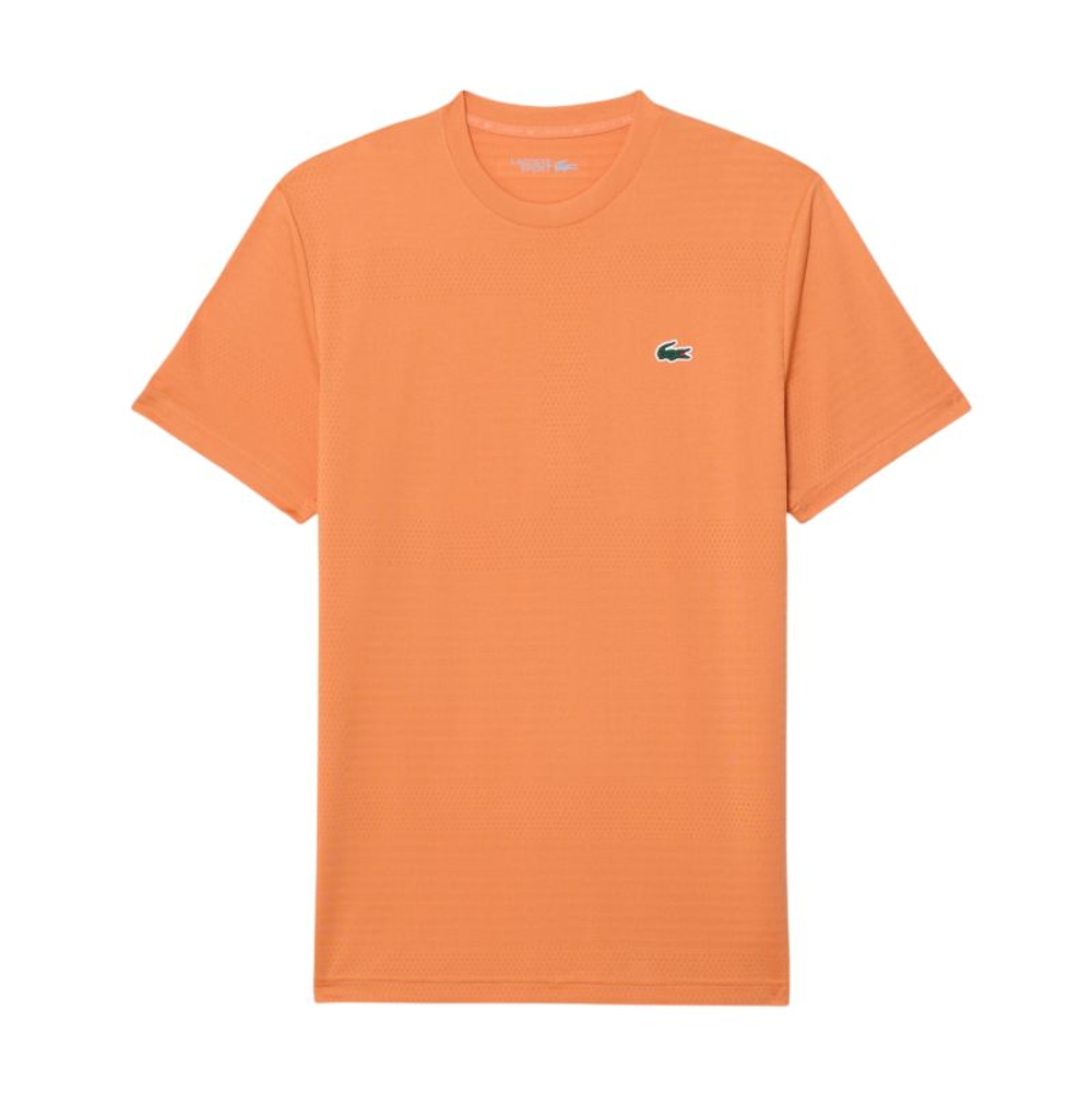 Мужская теннисная футболка Lacoste Ultra Dry Stretch Tennis - orange