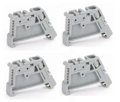 Ограничитель на DIN-рейку (пластик) HLT, 4шт