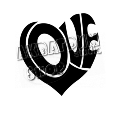 Трафарет для блеск тату "LOVE