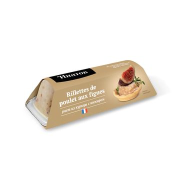 Риет из курицы с инжиром - лоток - консервы из мяса цыплят-бройлеров, лоток 85гр