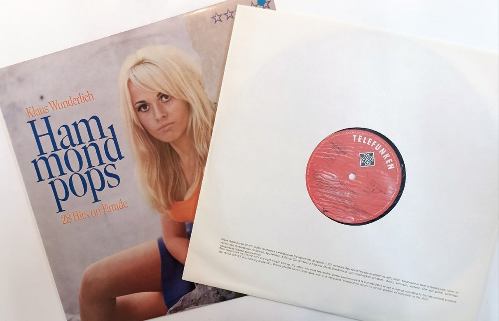 Винтажная виниловая пластинка Klaus Wunderlich Hammond Pops (28 Hits On Parade) (Germany 1967)