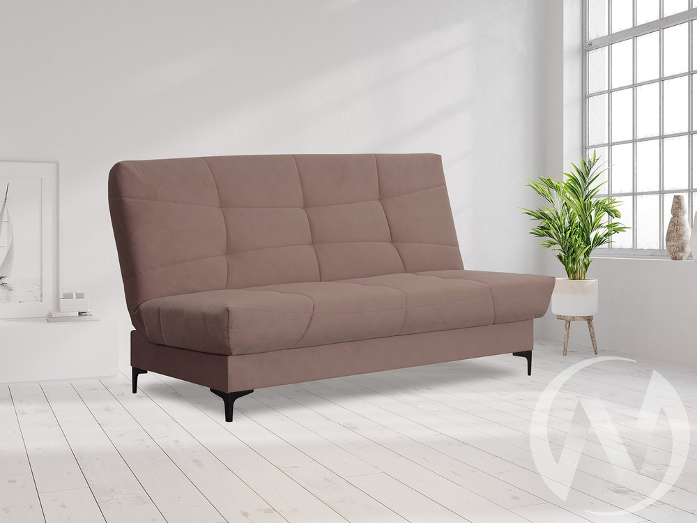 Диван прямой Ривьера (БД) 2022 Карат 05 (кофейно-песочно-серый однотон)