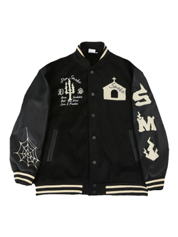 Бомбер DONSMOKE "Church Logo" Varsity Jacket