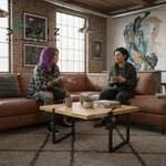 Журнальный столик, 120х80х45, Флеверс, кофейный, из массива дуба, MAKOSA