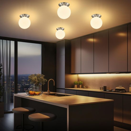 CL102514 Томми Хром Мат.+ Белый Св-к Наст.-Потол