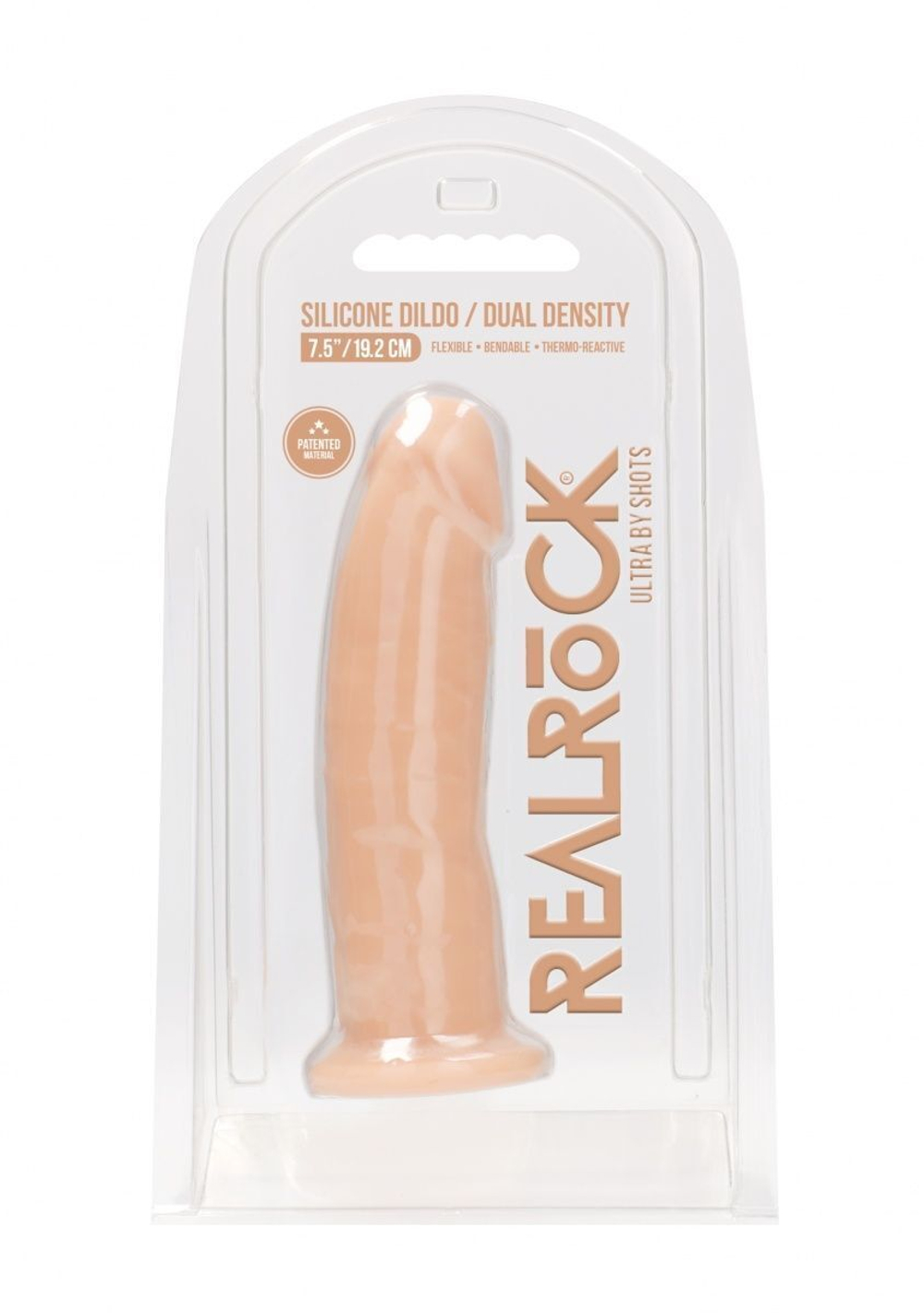 Телесный фаллоимитатор без мошонки Silicone Dildo Without Balls - 19,2 см. (Цвет: телесный)