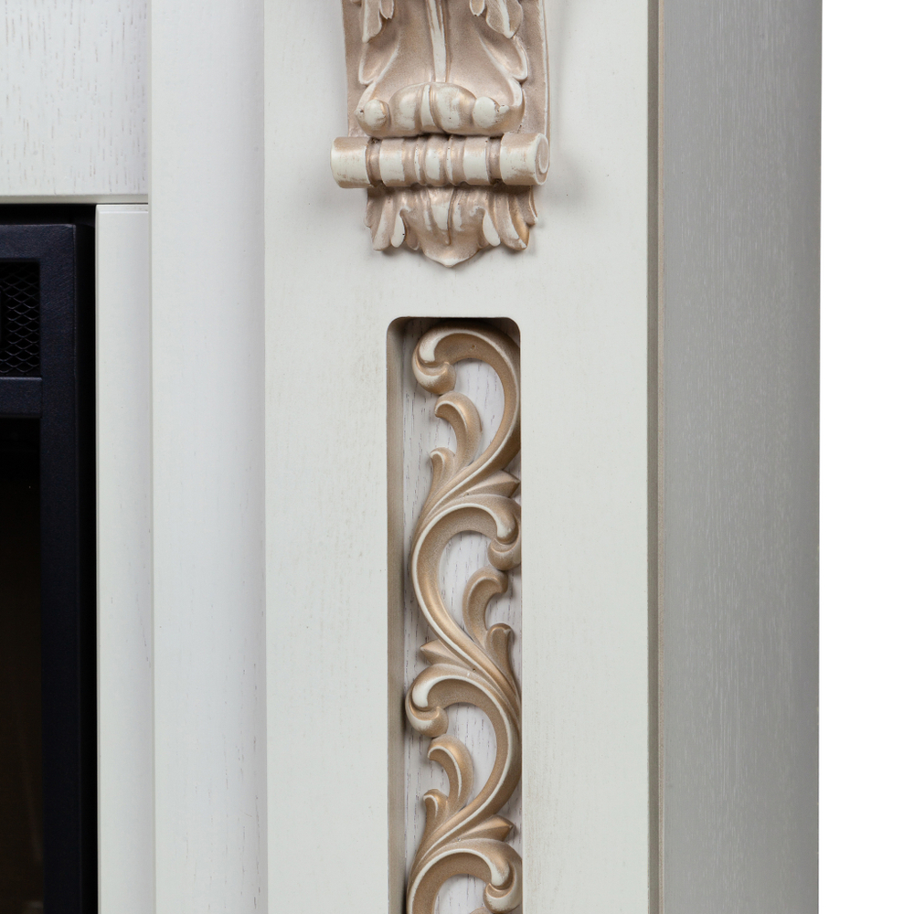 Каминокомплект Real Flame Estella 25,5/26 WT с очагом Moonblaze Deluxe Black