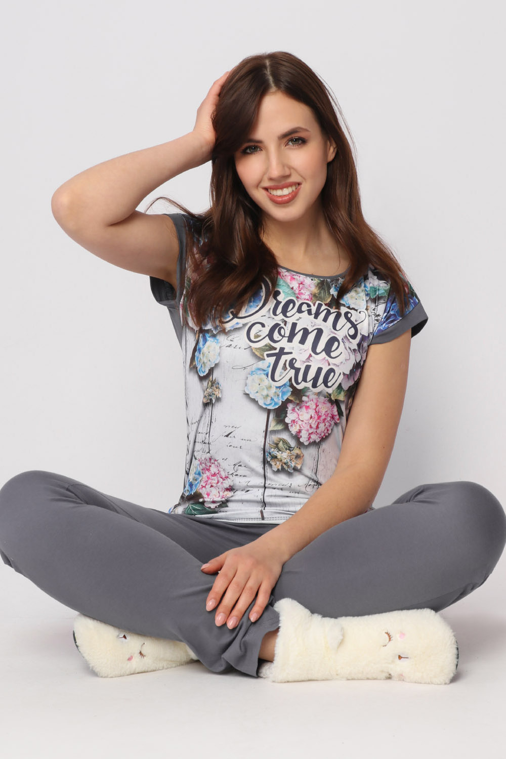 Пижама женская "ФИЕСТА" футб+штаны КЖ 0129