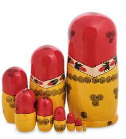 Народные промыслы МР-10/10 Матрешка 9-кукольная (Семеновская)