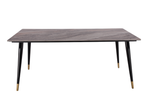 Стол обеденный Ist Casa Рио Гранд, 180х90х76 см, коричневая керамика, черный