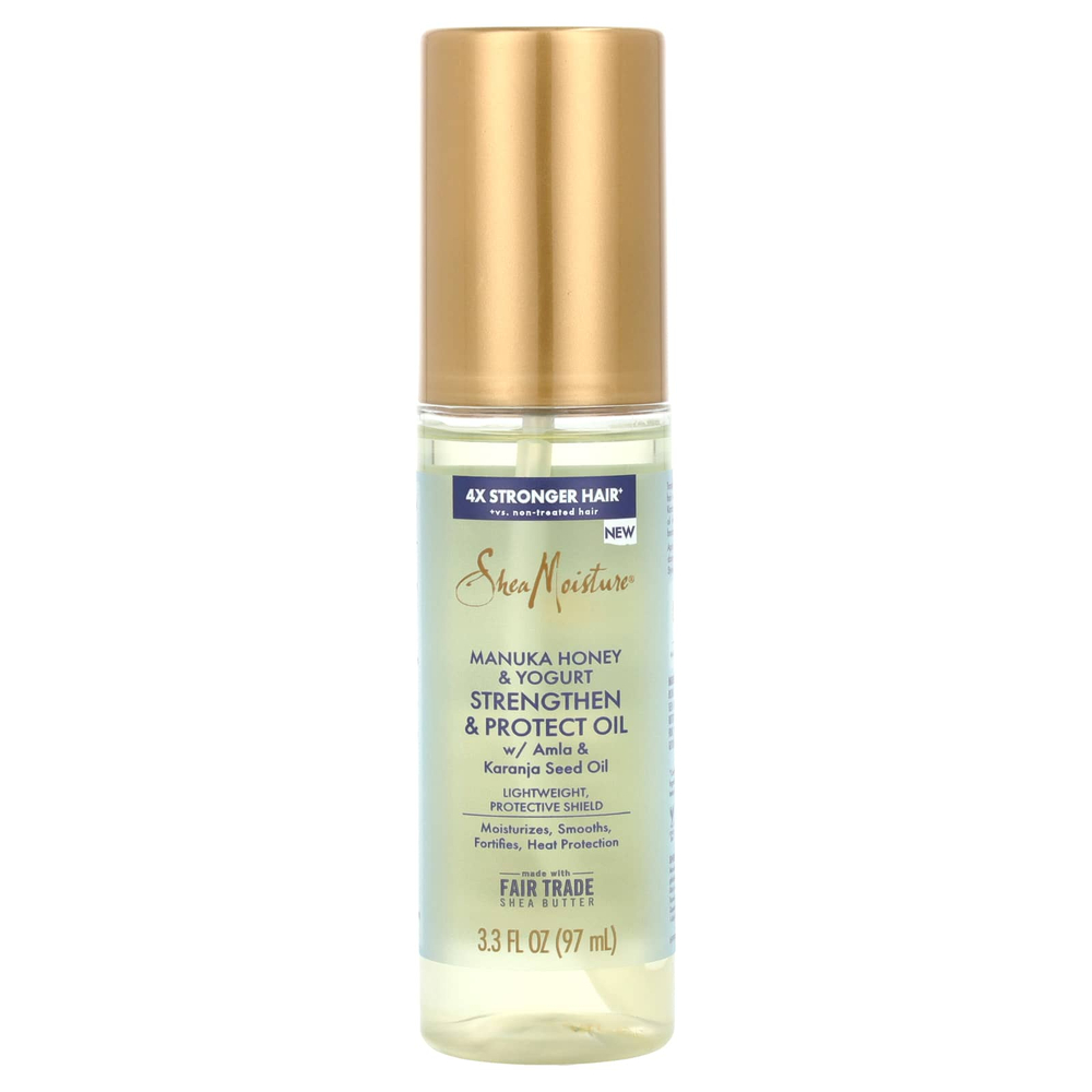 SheaMoisture, Strengthen & Protect Oil, мед манука и йогурт, 97 мл (3,3 жидк. унц.)