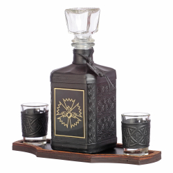 Графин «ГРУ-2» с накладкой из стали