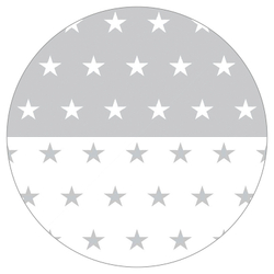 Детский манеж Roba квадратный 100х100 с бампером Little stars, белый