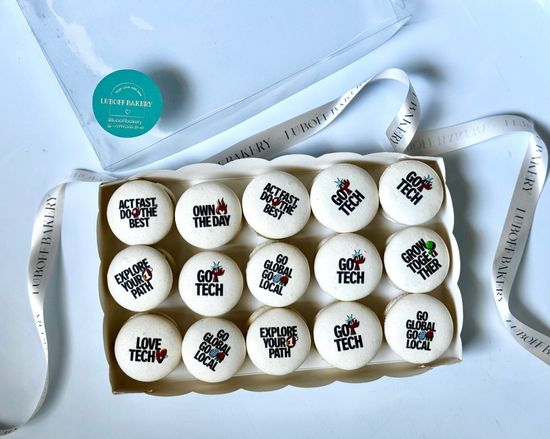 Макарон с логотипом, 15 шт