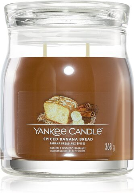 Yankee Candle Spiced Banana Bread - Фирменная ароматическая свеча /   368  g  / GTIN 5038581129235