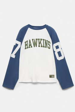 PULL&BEAR Футболка "Stranger Things ", синий