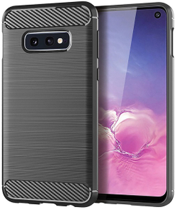 Чехол для Samsung Galaxy S10e цвет Gray (серый), серия Carbon от Caseport
